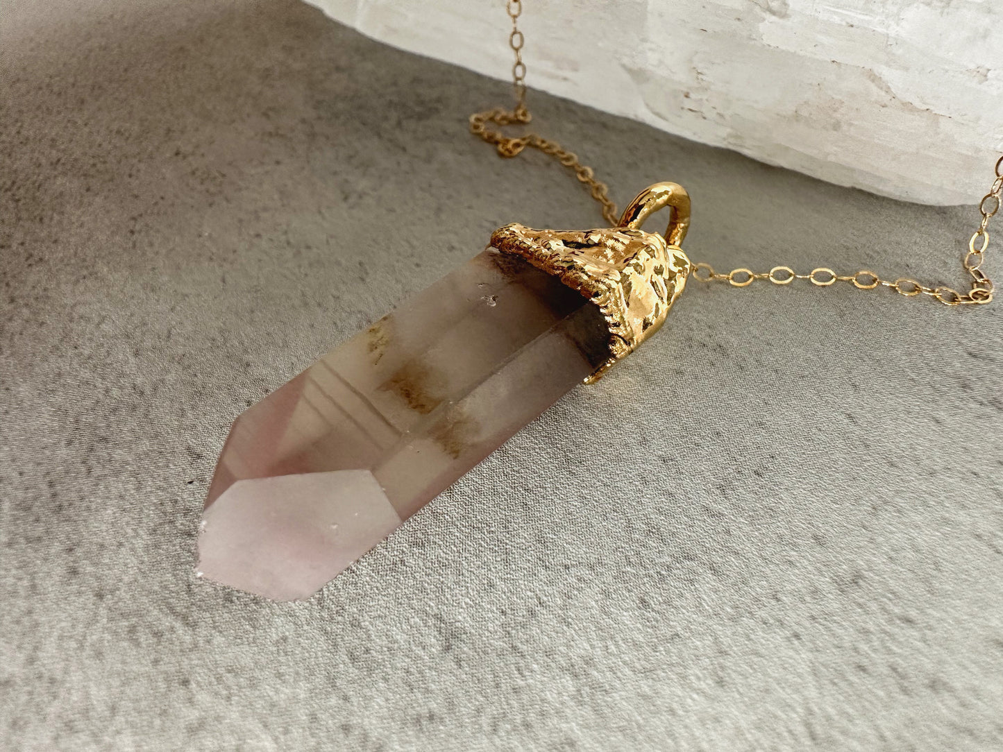 Lithium Quartz Necklace