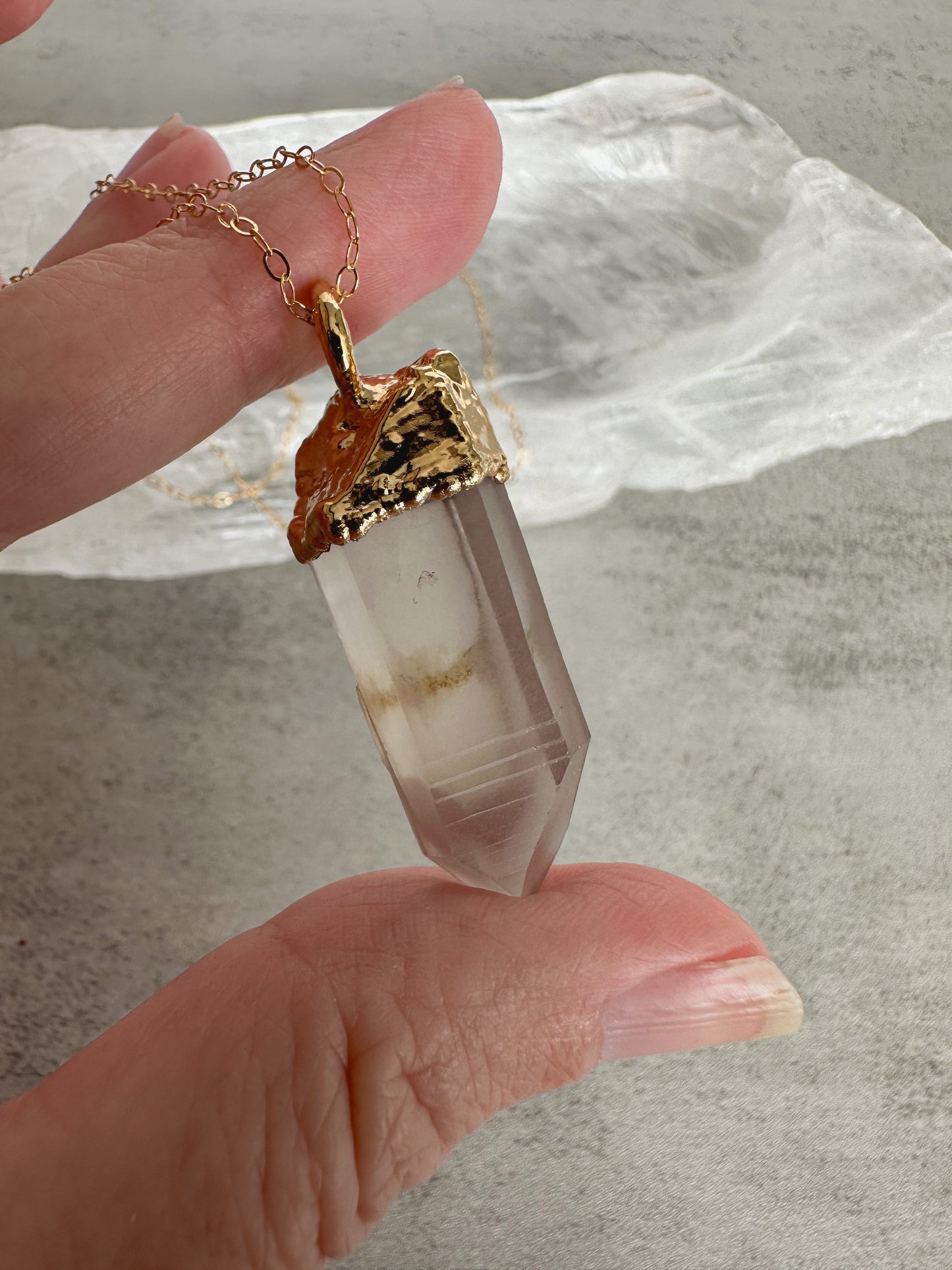 Lithium Quartz Necklace