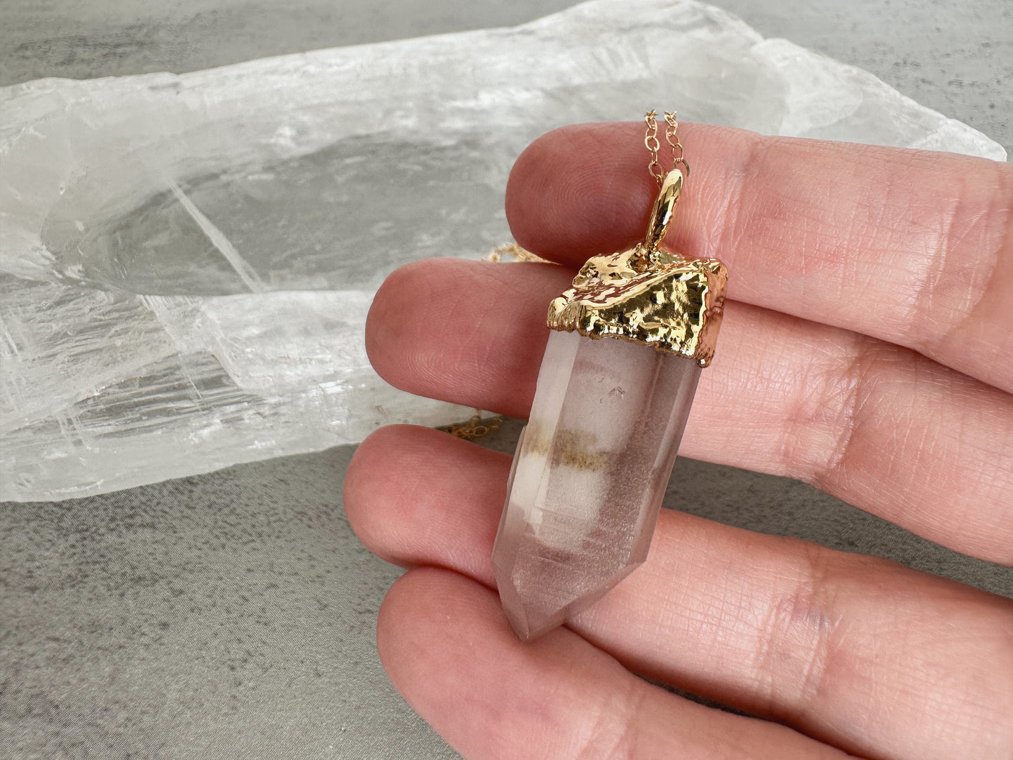 Lithium Quartz Necklace