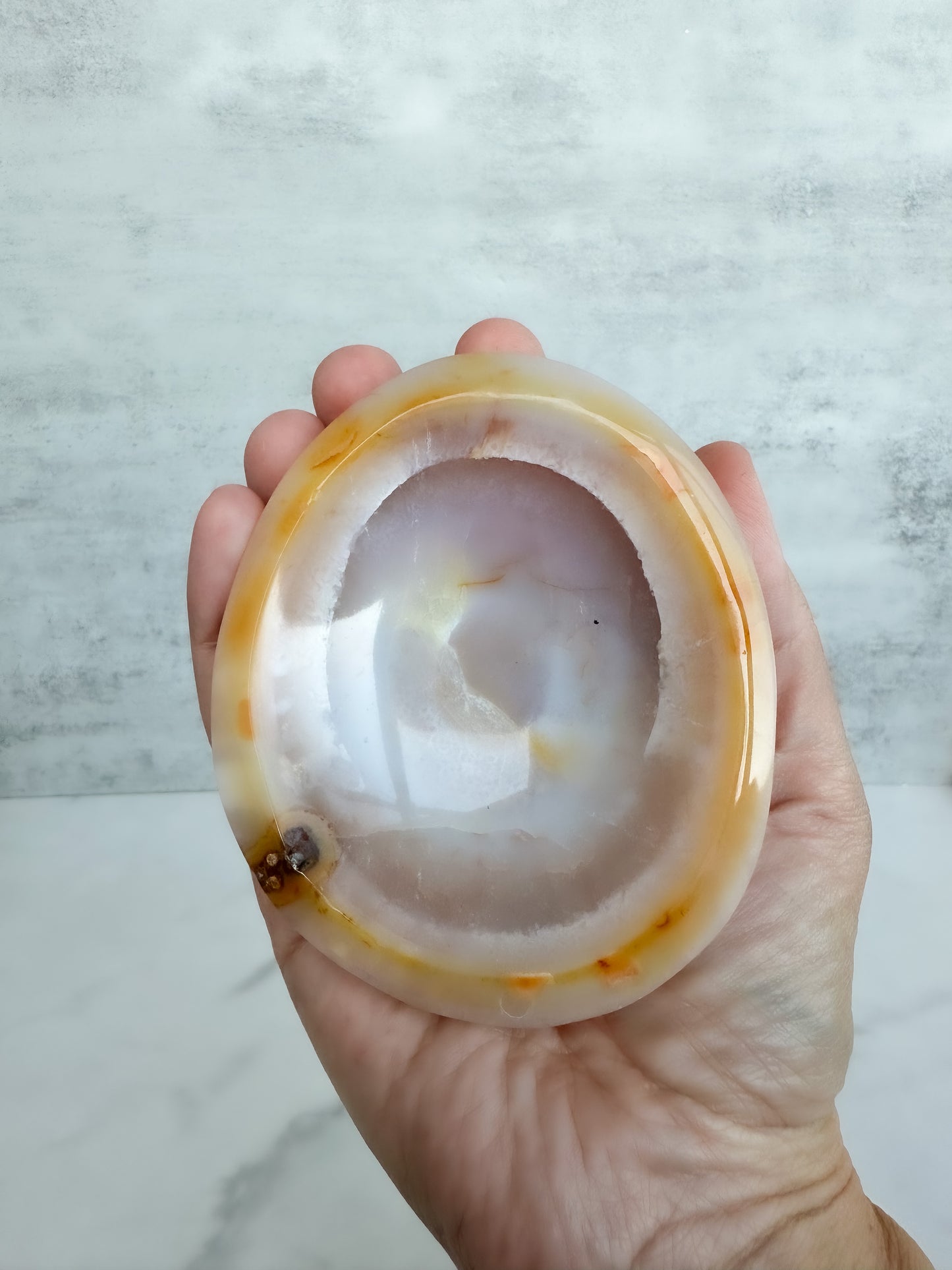 Carnelian Crystal Jewelry Dish