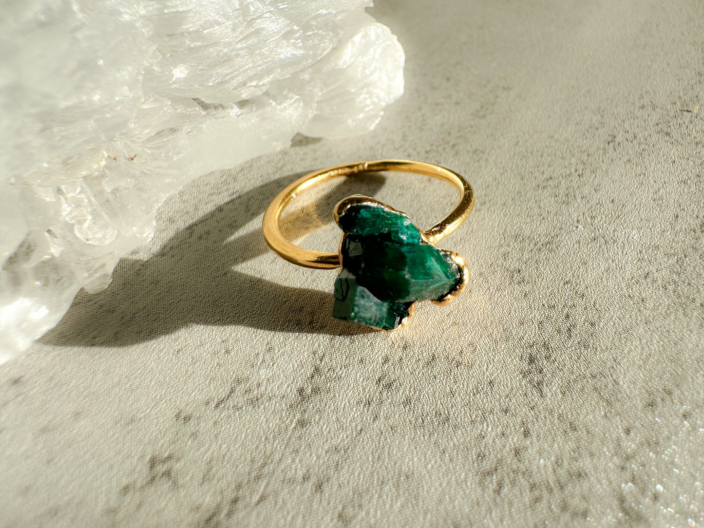 Dioptase Cluster Ring size 8