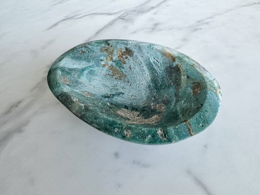 Ocean Jasper Crystal Jewelry Dish