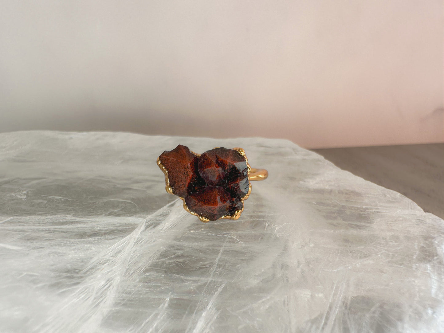 Thunder Bay Amethyst Ring Plated in Gold size 5.75